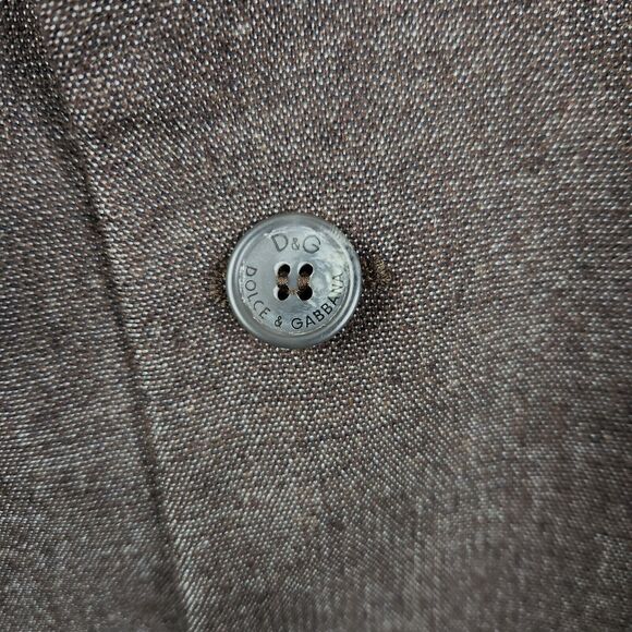 Dolce And Gabbana Mens Brown Wool 4 Button Closure Sport Coat Blazer 36 - Picture 7 of 7